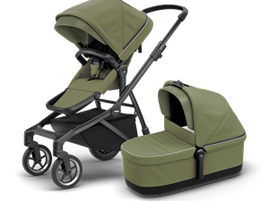 Thule Thule Sleek Infant Stroller Bundle 3in1 green on black